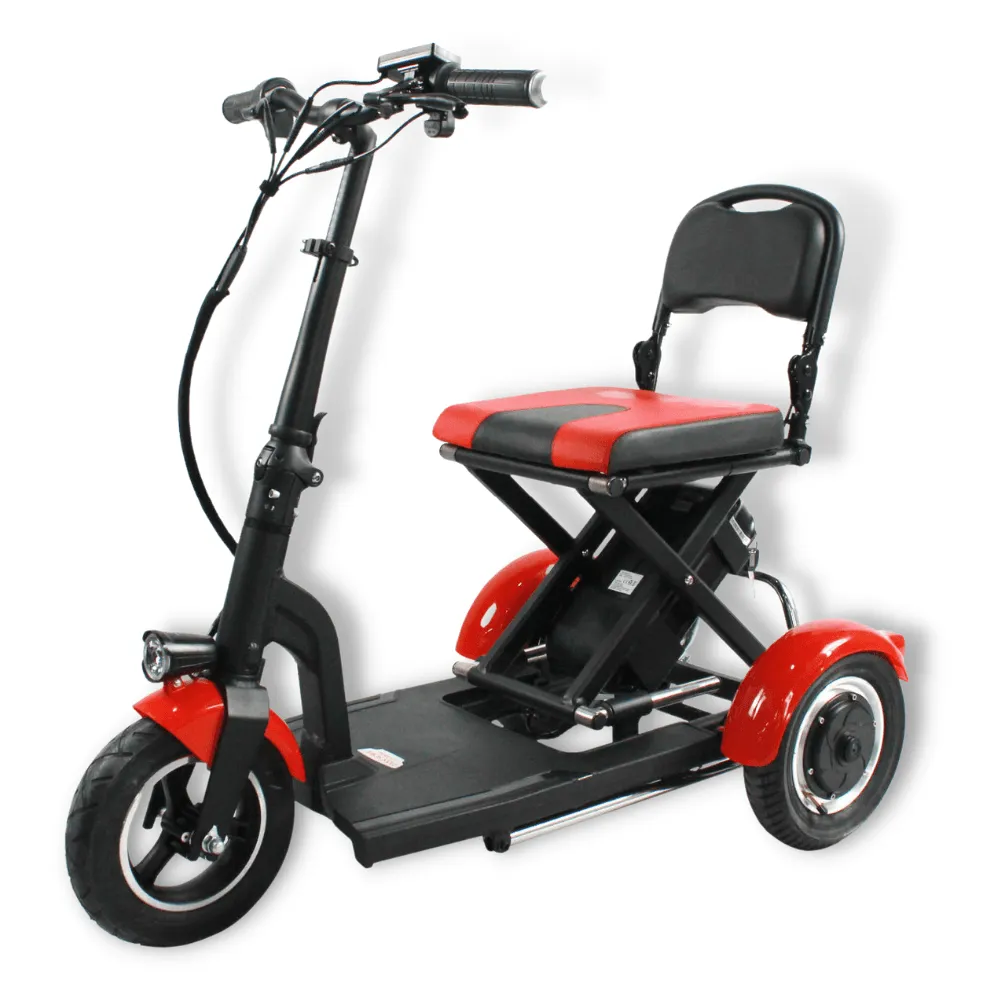 Ren - The Easy Folding Mobility Scooter - Red/Black