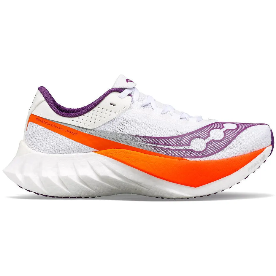 Saucony Women's Endorphin Pro 4 Running Shoes White / Violet