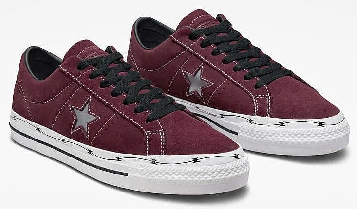 shoes Converse Cons One Star Pro Razor Wire OX - A05091/Deep Bordeaux/Black/White