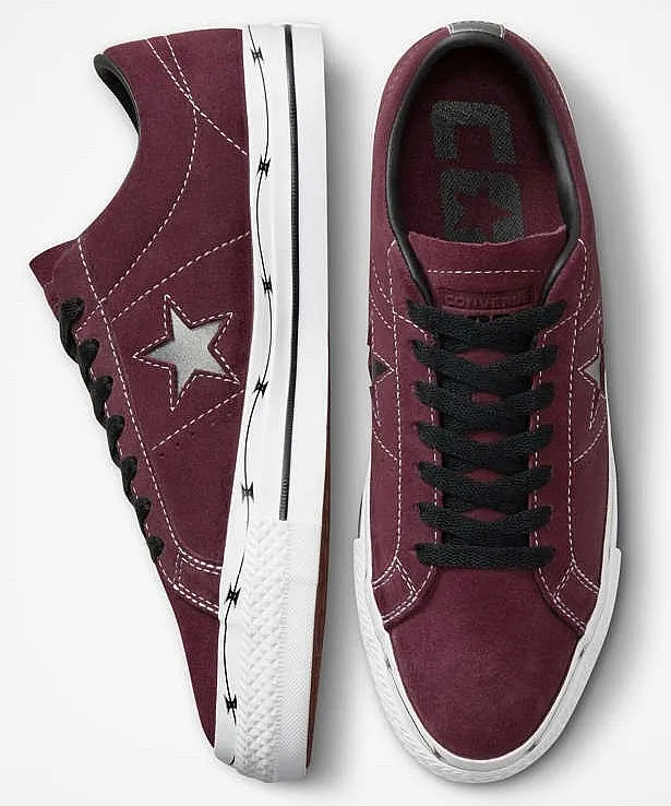 shoes Converse Cons One Star Pro Razor Wire OX - A05091/Deep Bordeaux/Black/White