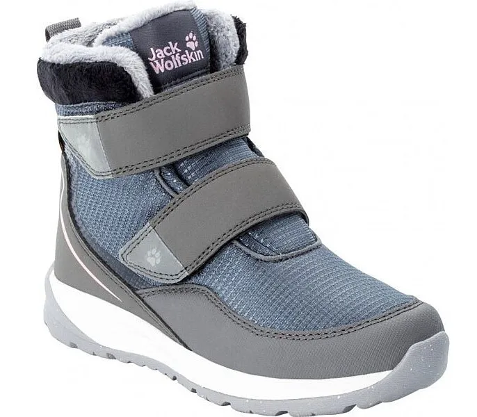 shoes Jack Wolfskin Polar Wolf Texapore MID VC - Pebble Grey/Off White - unisex junior