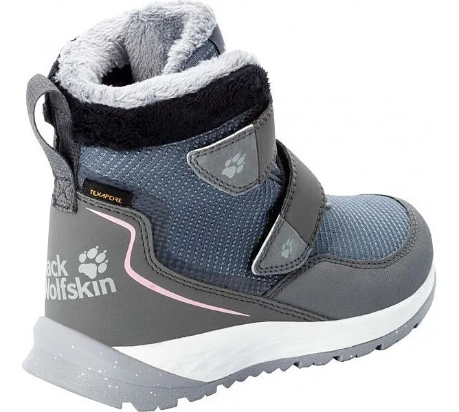 shoes Jack Wolfskin Polar Wolf Texapore MID VC - Pebble Grey/Off White - unisex junior