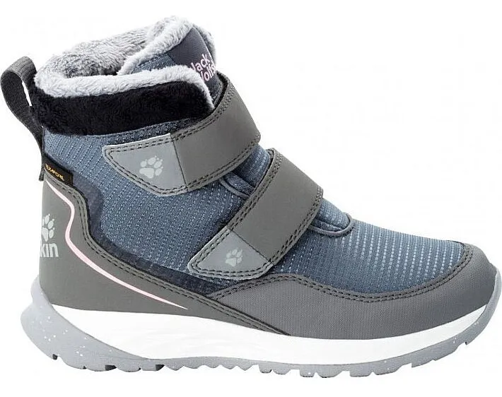 shoes Jack Wolfskin Polar Wolf Texapore MID VC - Pebble Grey/Off White - unisex junior