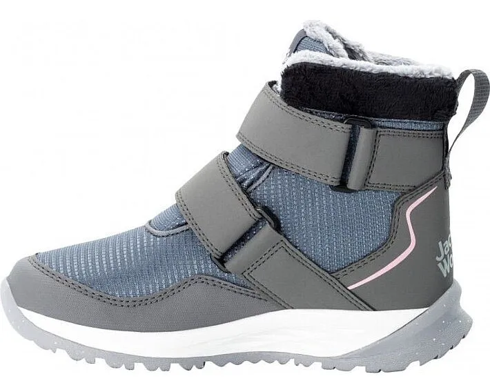 shoes Jack Wolfskin Polar Wolf Texapore MID VC - Pebble Grey/Off White - unisex junior