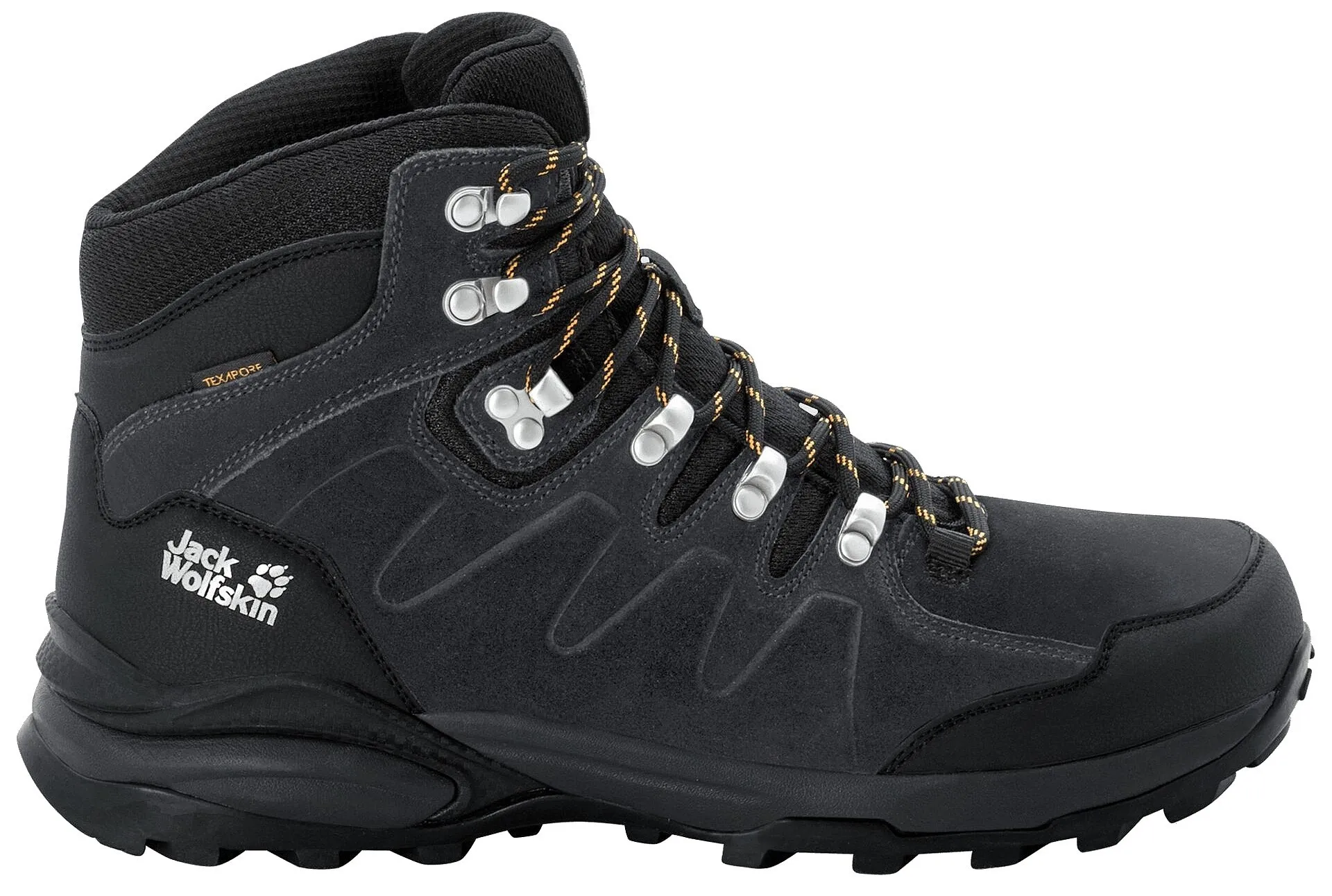 shoes Jack Wolfskin Refugio Texapore MID M - Phantom/Burly Yellow XT - men´s