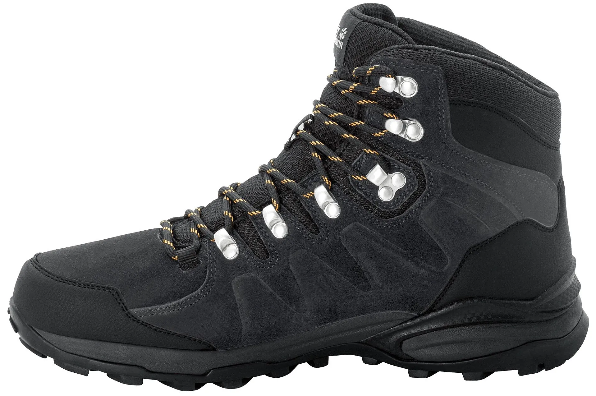 shoes Jack Wolfskin Refugio Texapore MID M - Phantom/Burly Yellow XT - men´s