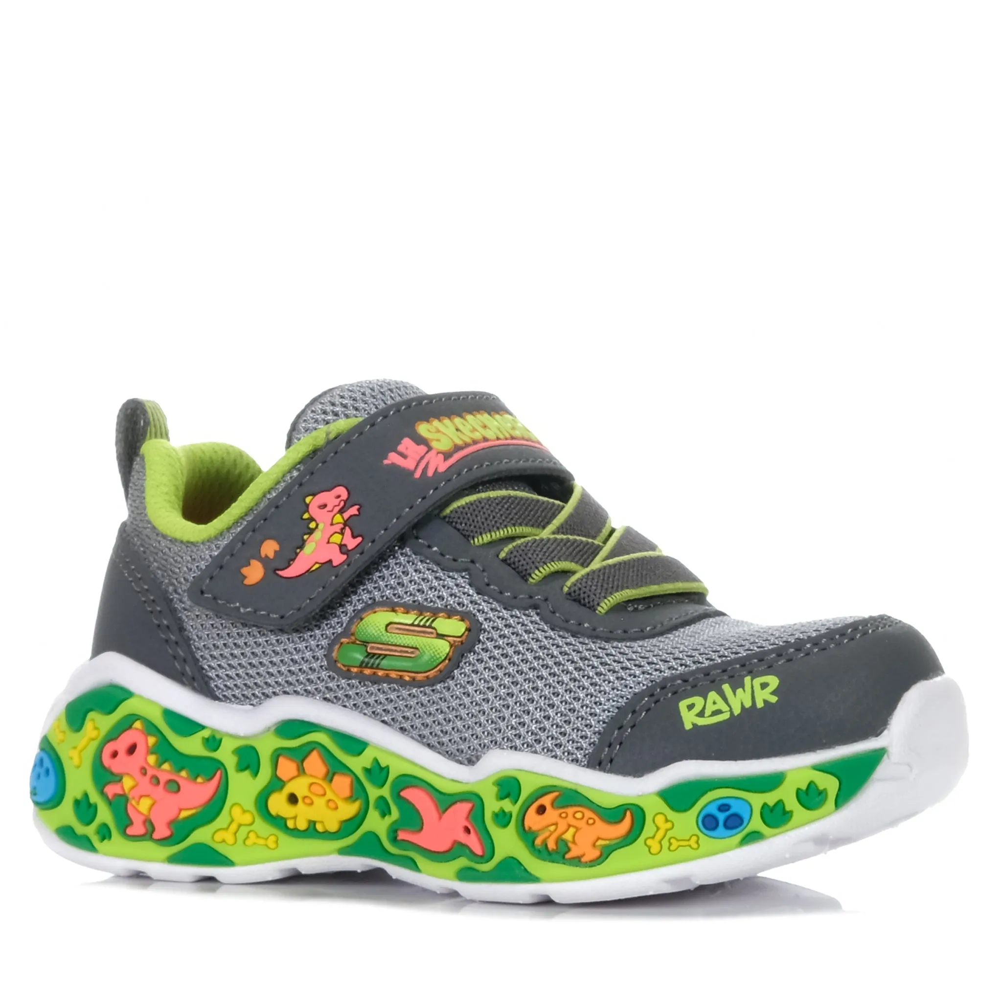 Skechers Infants' Play Scene 407312N Charcoal/Lime