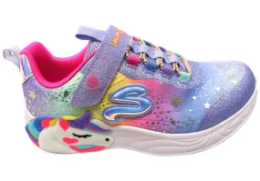 Skechers Kids Girls S Lights Unicorn Dreams Light Up Shoes