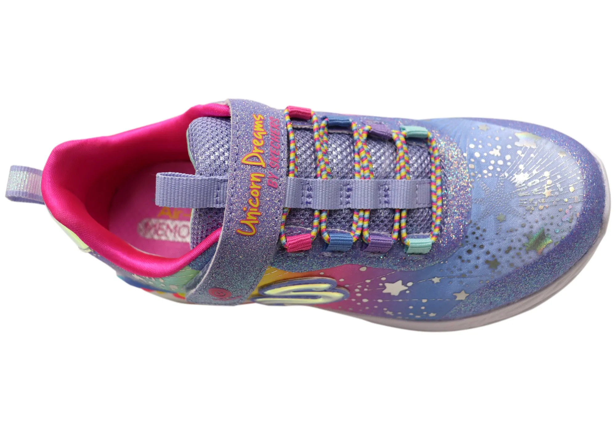 Skechers Kids Girls S Lights Unicorn Dreams Light Up Shoes