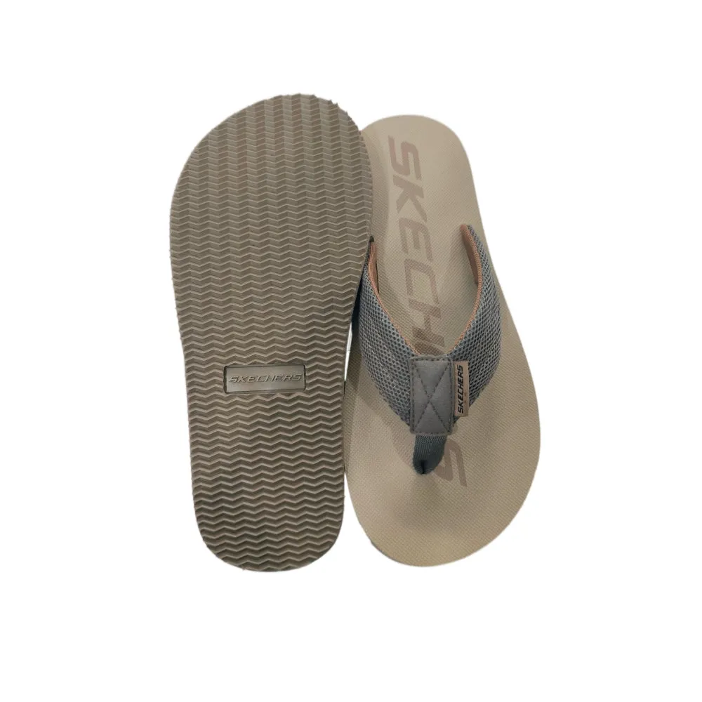 SKECHERS Men's Courtwald India Sandal (Taupe)