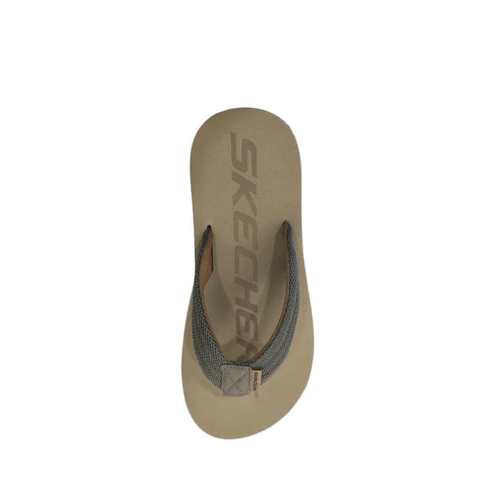 SKECHERS Men's Courtwald India Sandal (Taupe)