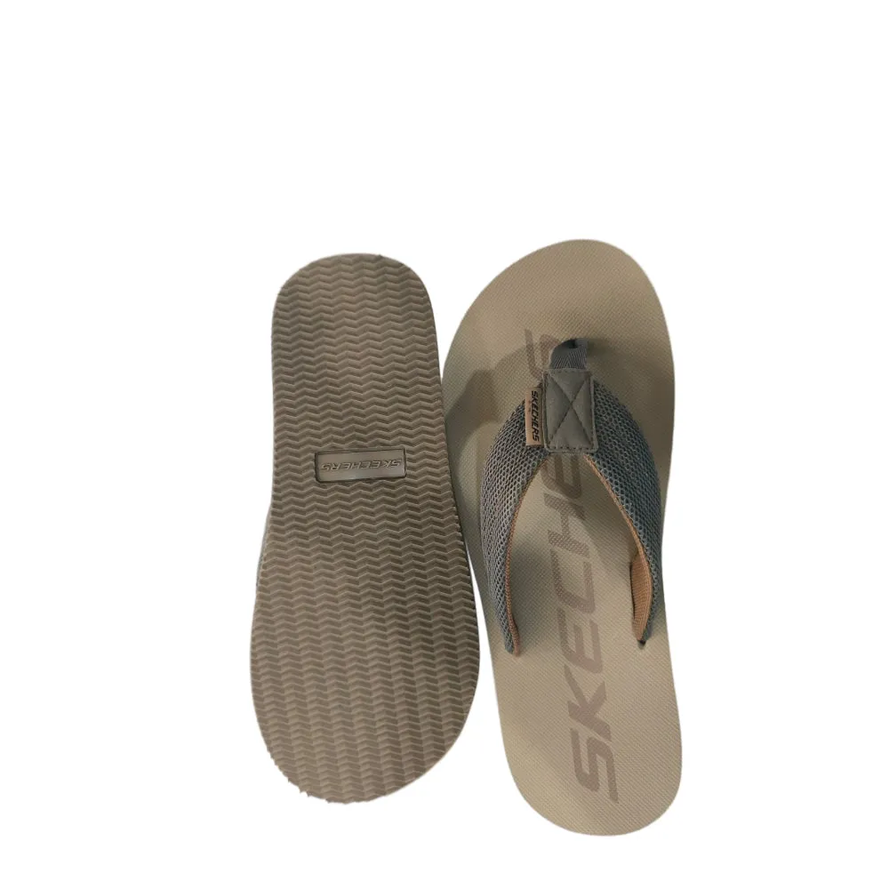 SKECHERS Men's Courtwald India Sandal (Taupe)