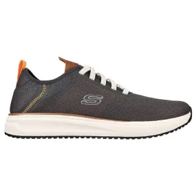 SKECHERS Men's Crowder Destino Running Shoe (Charcoal/Black)