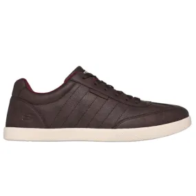 SKECHERS Men's Placer Crandon Casual Shoe (Chocolate)