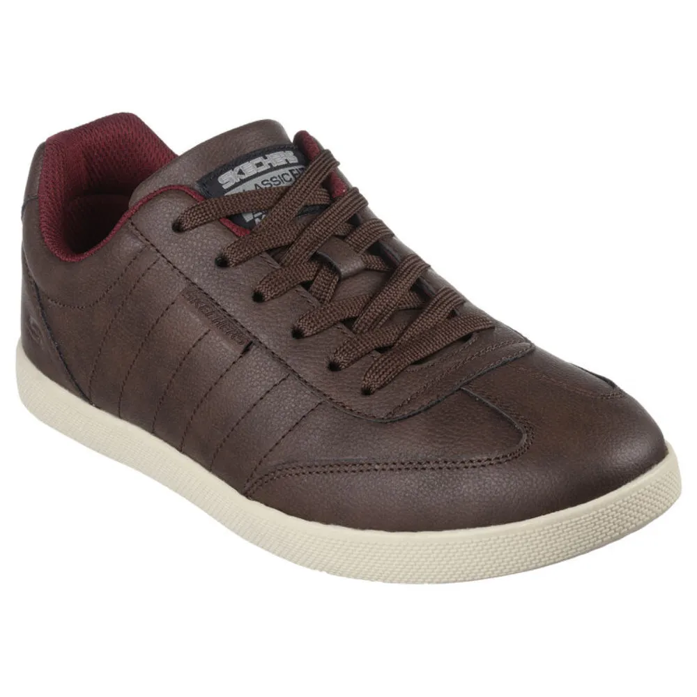 SKECHERS Men's Placer Crandon Casual Shoe (Chocolate)