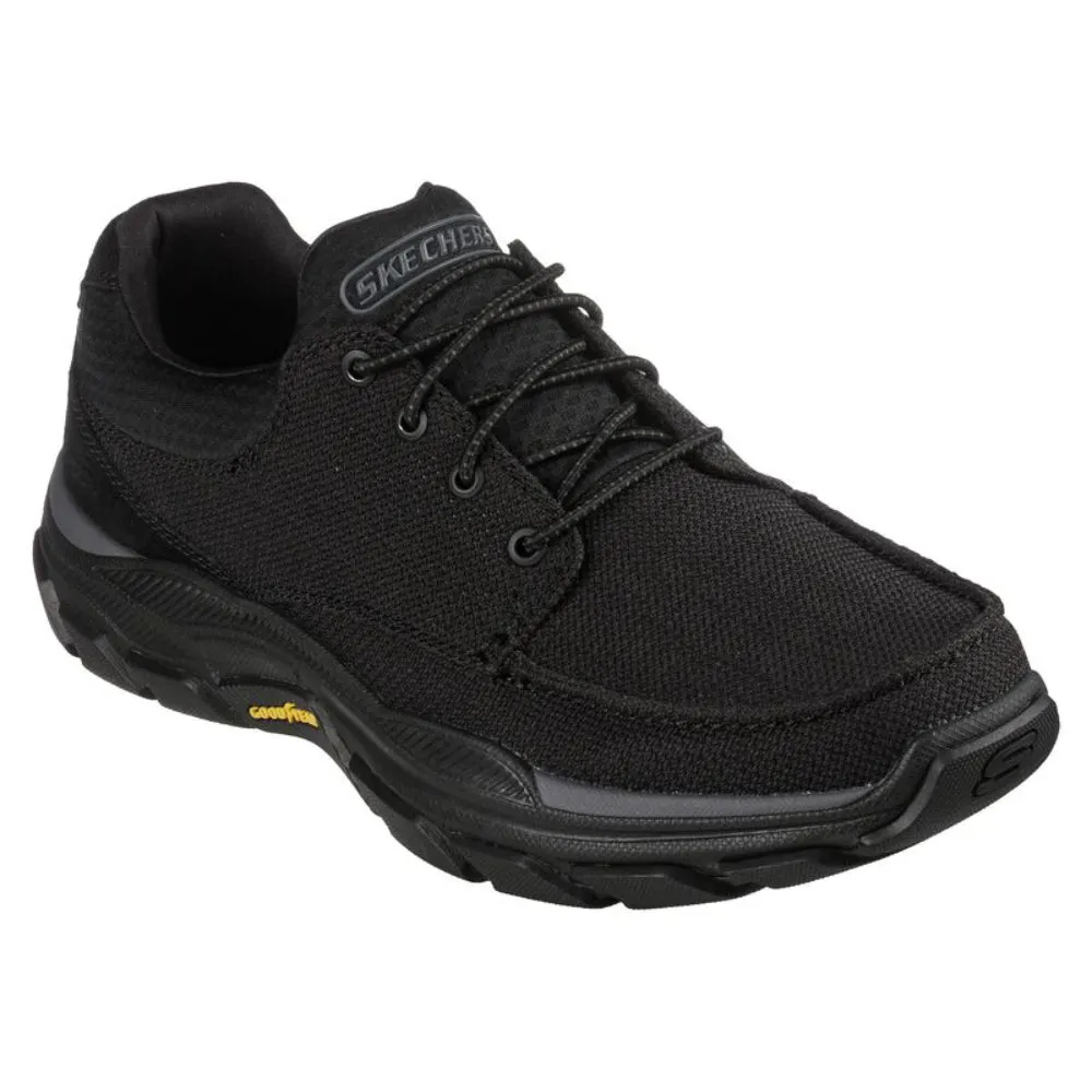 SKECHERS Men's Respected Sartell Running Shoe (Black)