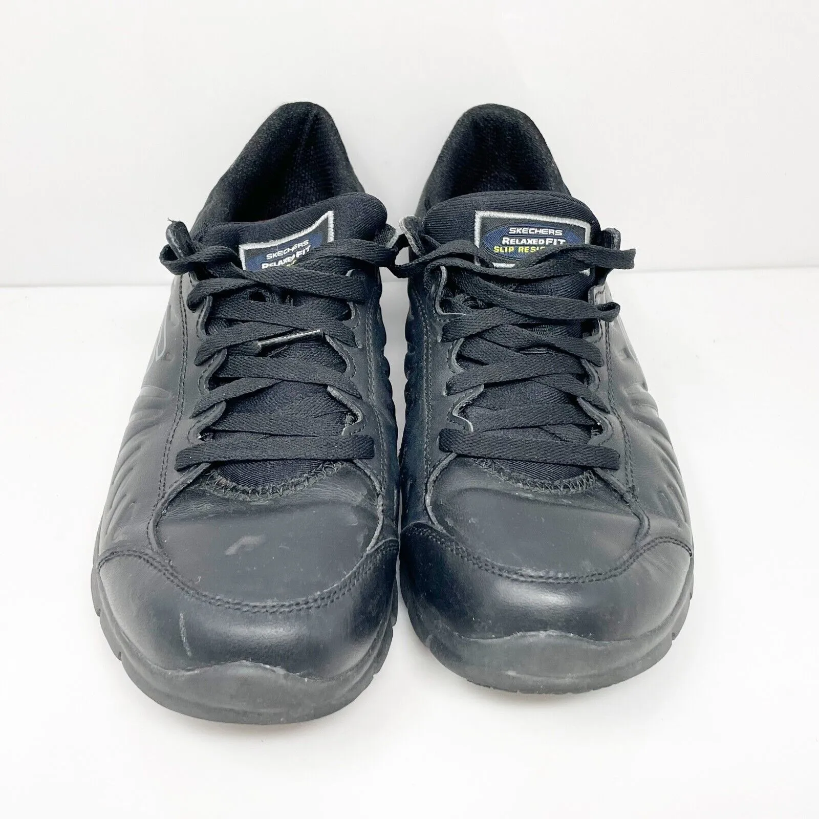 Skechers Womens Relaxed Fit Eldred 76551 Black Running Shoes Sneakers Size 8