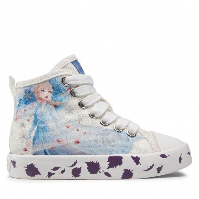 SNEAKERS PRIMIGI BAMBINA CIAK PRINT CANVAS WHITE FROZEN 2 ELSA E ANNA