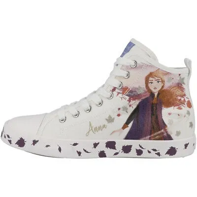 SNEAKERS PRIMIGI BAMBINA CIAK PRINT CANVAS WHITE FROZEN 2 ELSA E ANNA