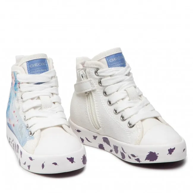 SNEAKERS PRIMIGI BAMBINA CIAK PRINT CANVAS WHITE FROZEN 2 ELSA E ANNA