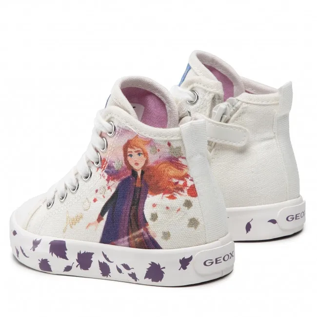 SNEAKERS PRIMIGI BAMBINA CIAK PRINT CANVAS WHITE FROZEN 2 ELSA E ANNA