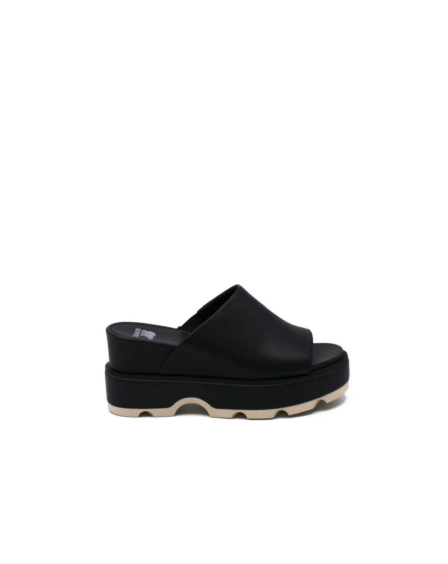 Sorel Joanie IV Slide Wedge Black/Sea Salt