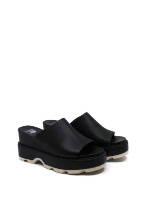 Sorel Joanie IV Slide Wedge Black/Sea Salt