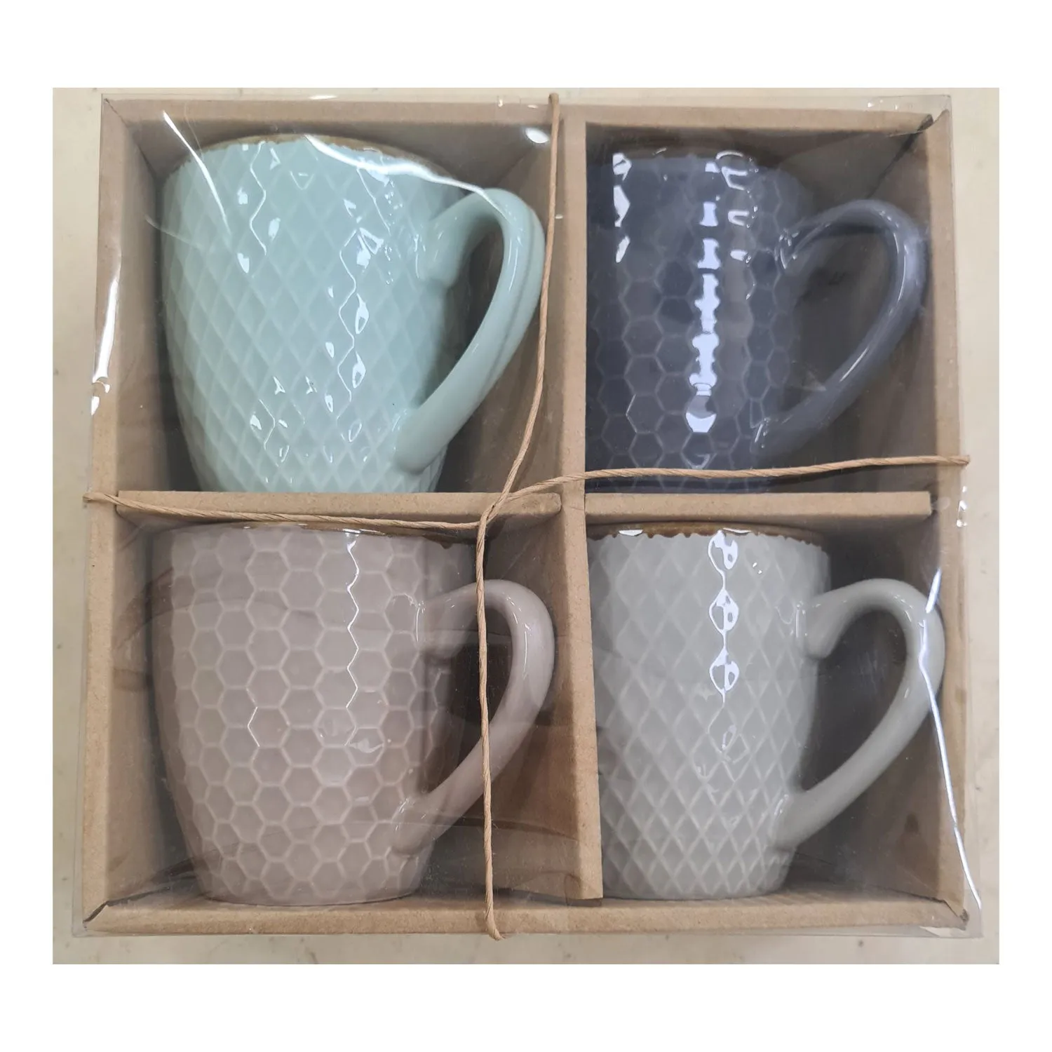 Stoneware Mug Set of 4