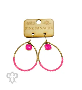 The Basic Teardrop Earrings - Pink