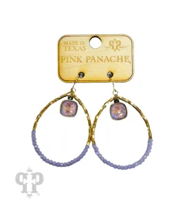 The Basic Teardrop Earrings - Purple