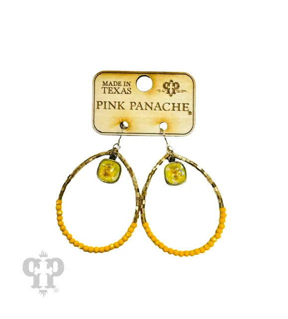 The Basic Teardrop Earrings - Yellow