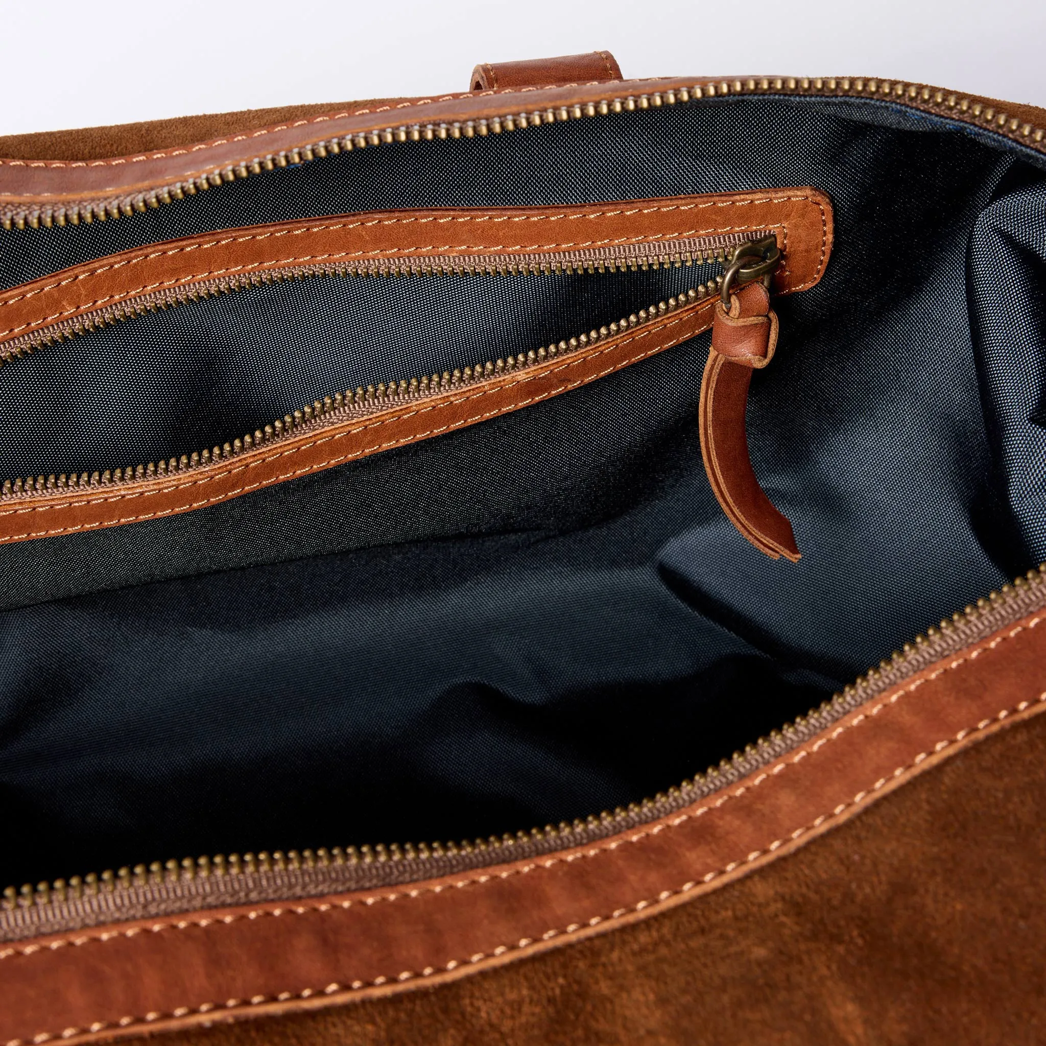 The Weekender Duffle in Chocolate Roughout