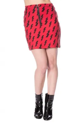 Thunderbolt Skirt Red