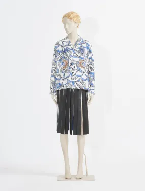 Toga Pulla Rayon Shirt Blue and White