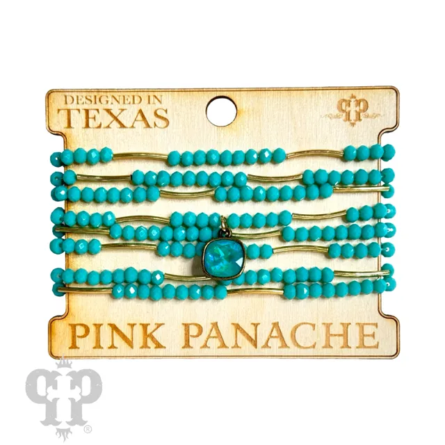 Turquoise Bracelet Set - Pink Panache