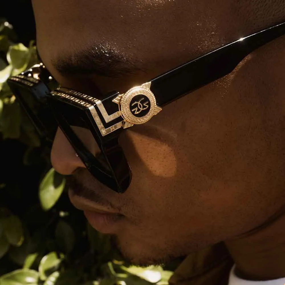 Virgil Glossy Black Sunglasses