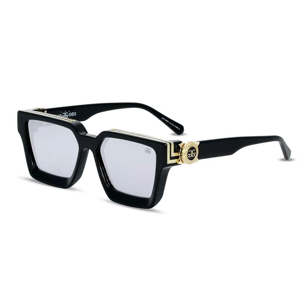 Virgil Glossy Black Sunglasses