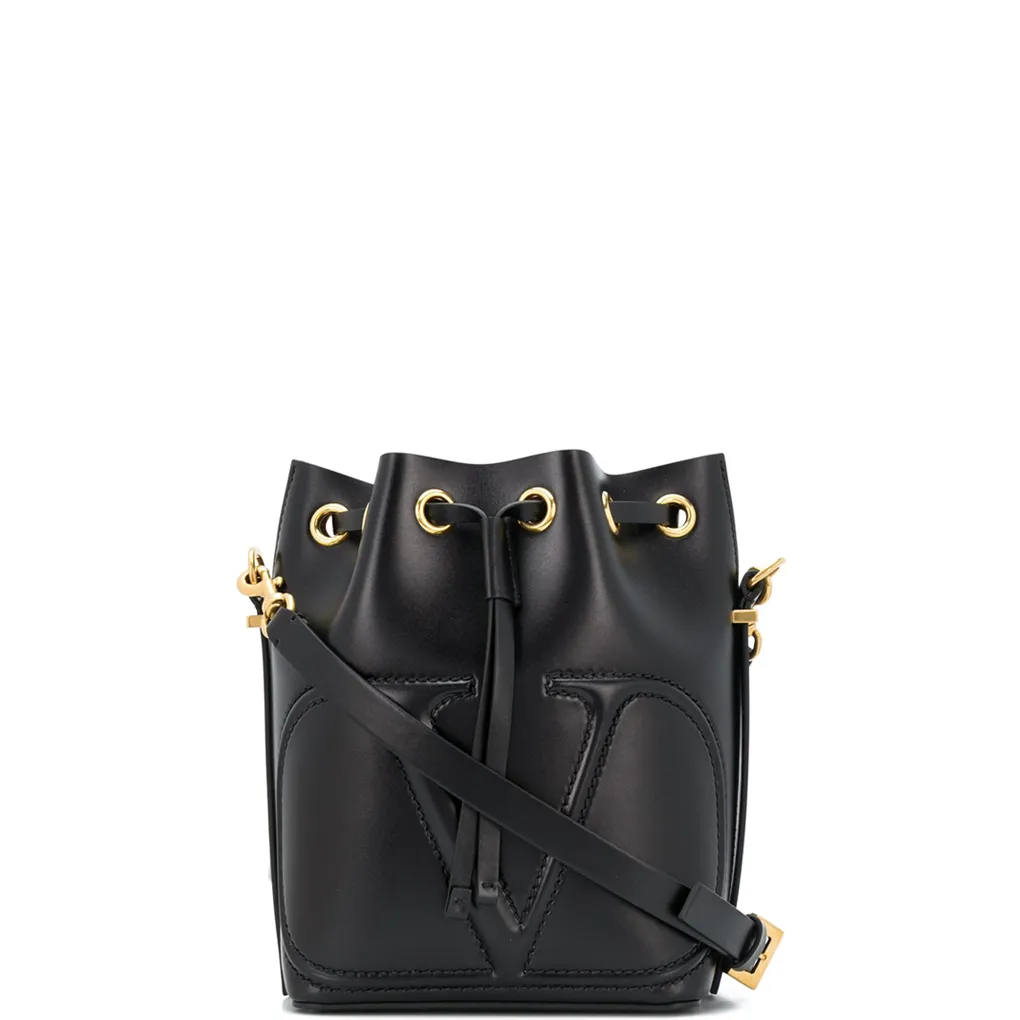 VLogo Bucket Bag, Black