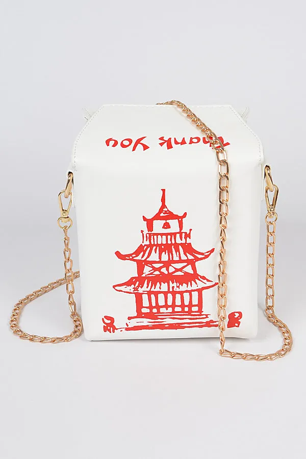 White Chinese Takeaway Box Purse