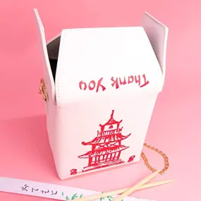 White Chinese Takeaway Box Purse