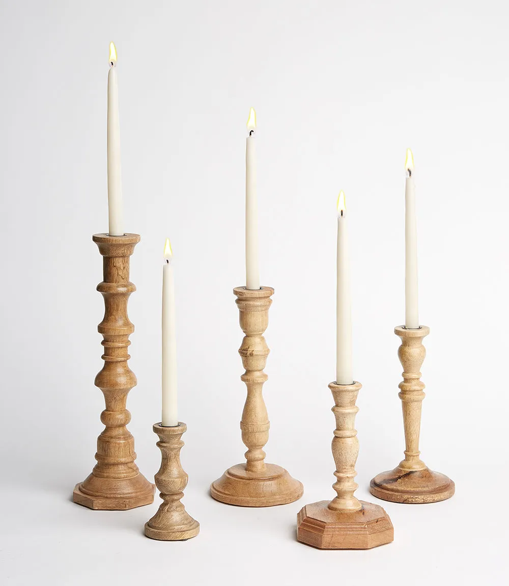 Wooden Candlestick