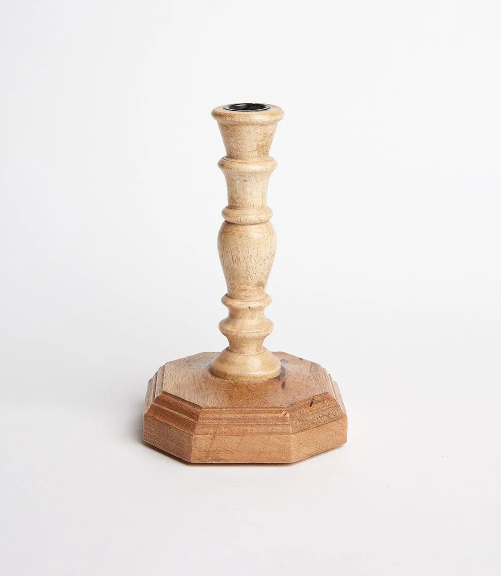 Wooden Candlestick