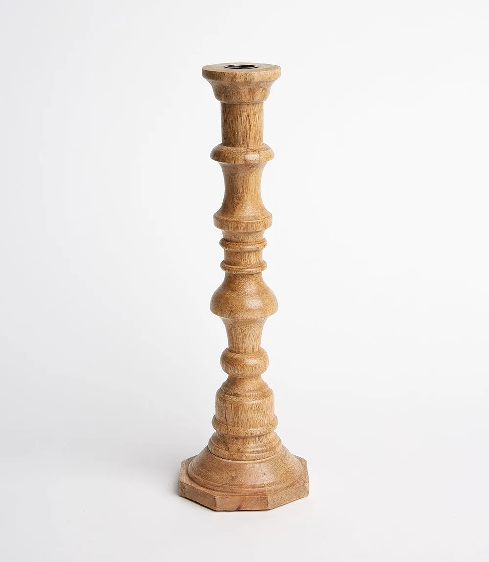 Wooden Candlestick